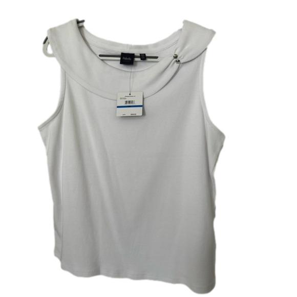 Rafaela Studio Cotton Embellished Tank NWT - Picture 1 of 6